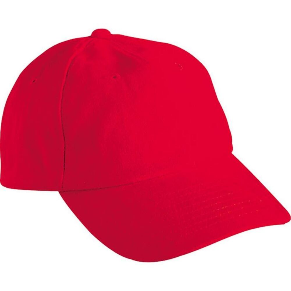 Myrtle Beach Adults Unisex 6 Panel Raver Cap / Signal Red